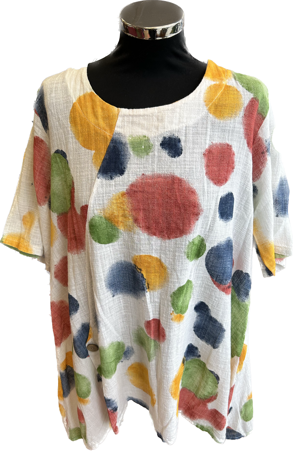 Spotty Tunic with Button Detail (14-18)