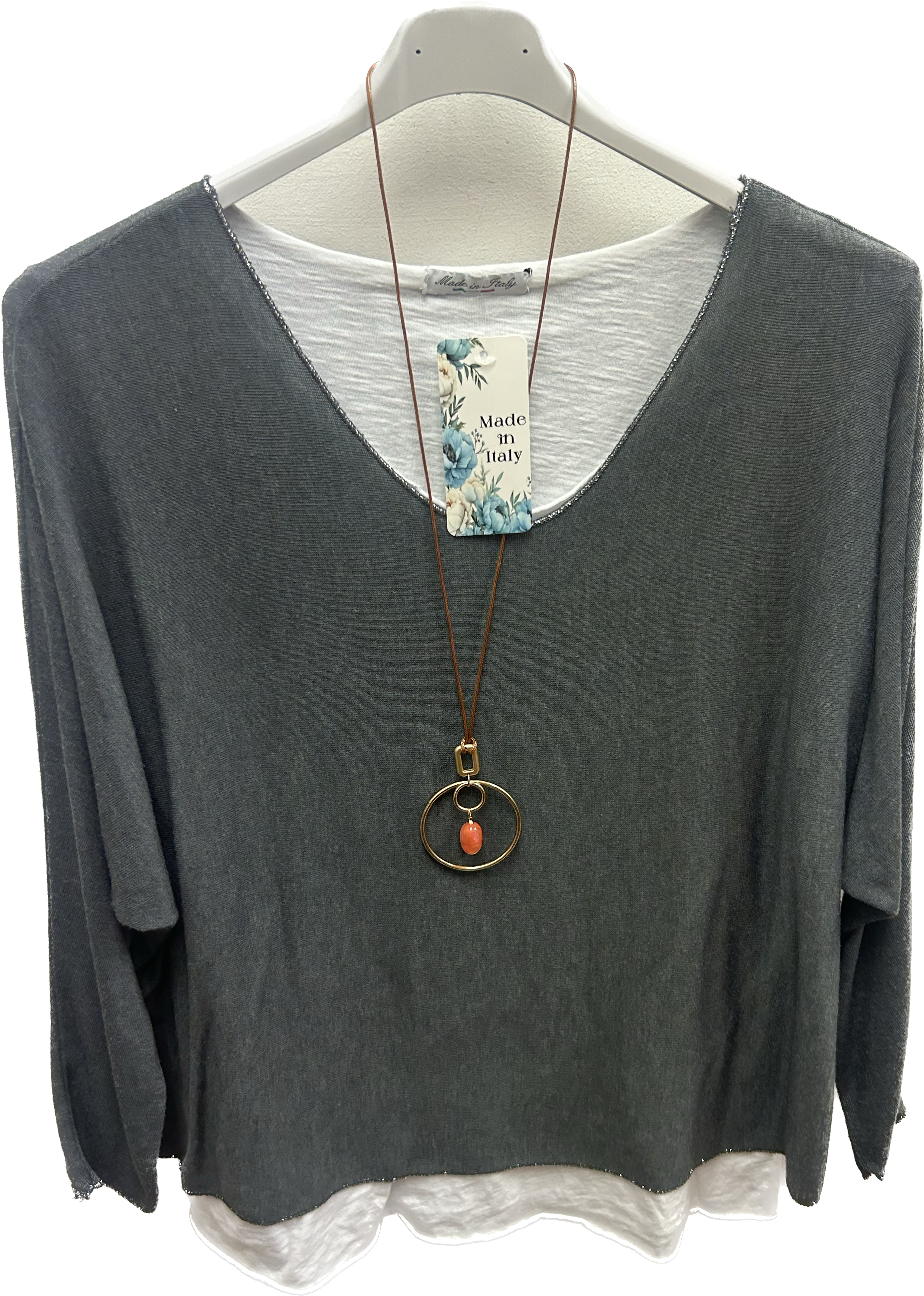 Double Layer Lightweight Knit Top Set (10-18)