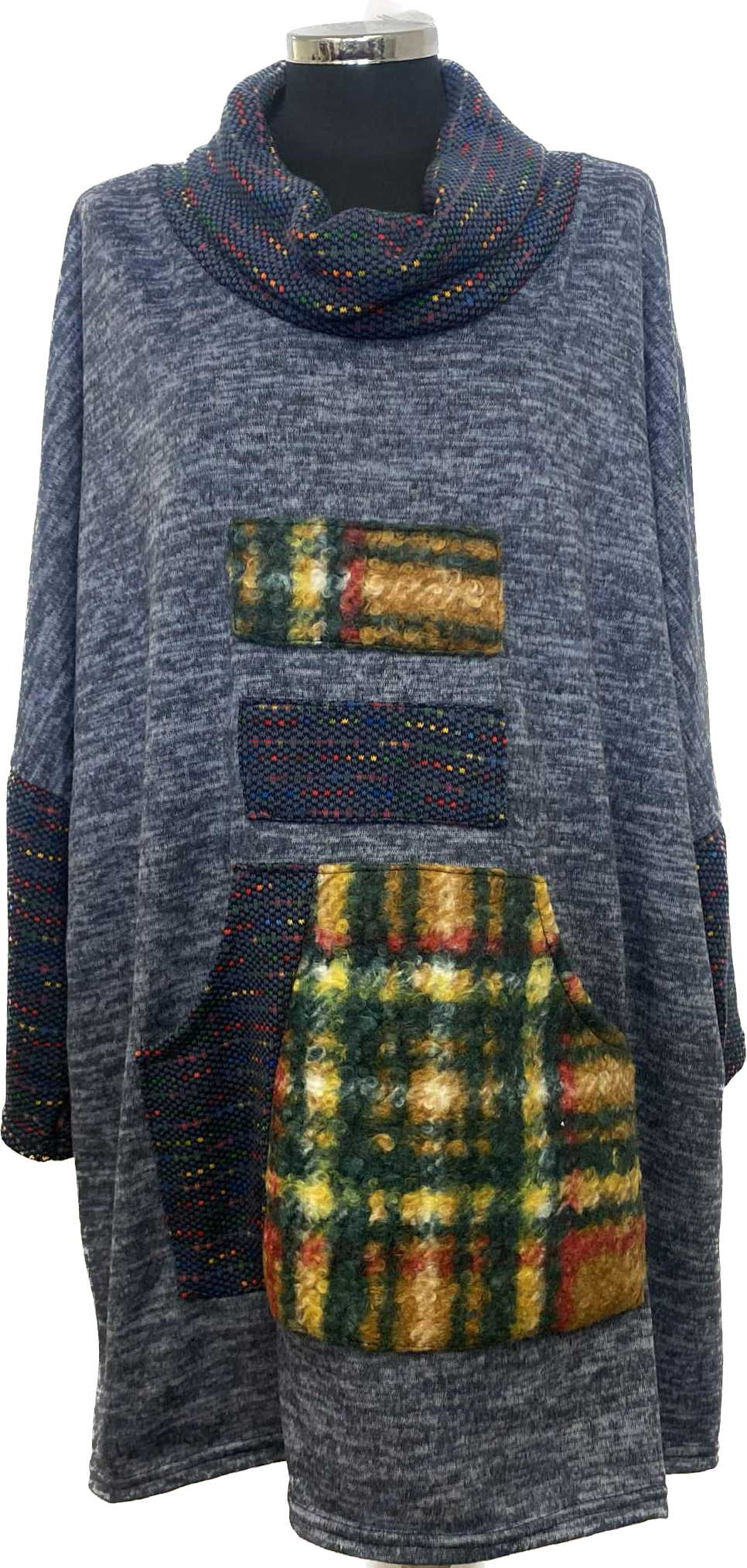 Check Detail Patch Pocket Tunic (14-22)