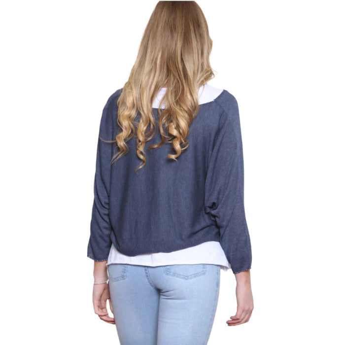 Double Layer Lightweight Knit Top Set (10-18)