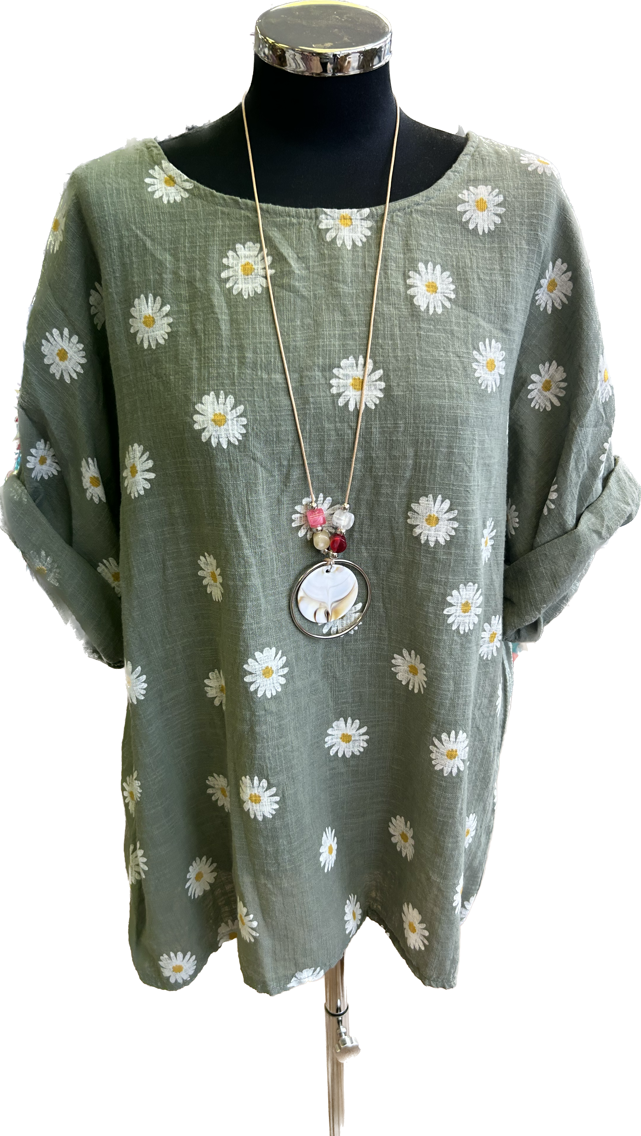 Daisy Print Cotton Top (12-18)