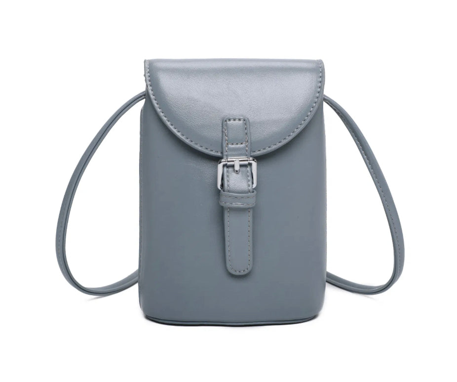 Mini Saddle Style Buckle Crossbody Bag