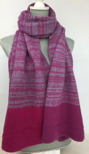 Soft Knitted Ombré Winter Scarf