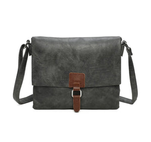 Double Compartment Classic Crossbody Satchel Bag