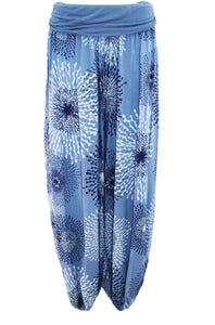 Firework Print Harem Trousers