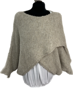 Chunky Batwing Crossover Knit Jumper (12-18)