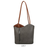 Convertible 2 in 1 Shoulder Bag & Rucksack