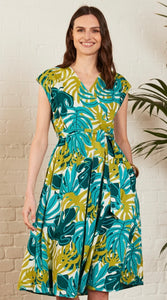 Cotton Jungle Print Dress