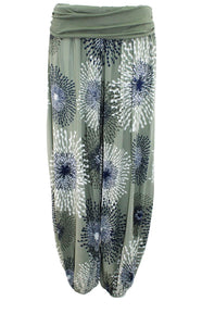 Firework Print Harem Trousers