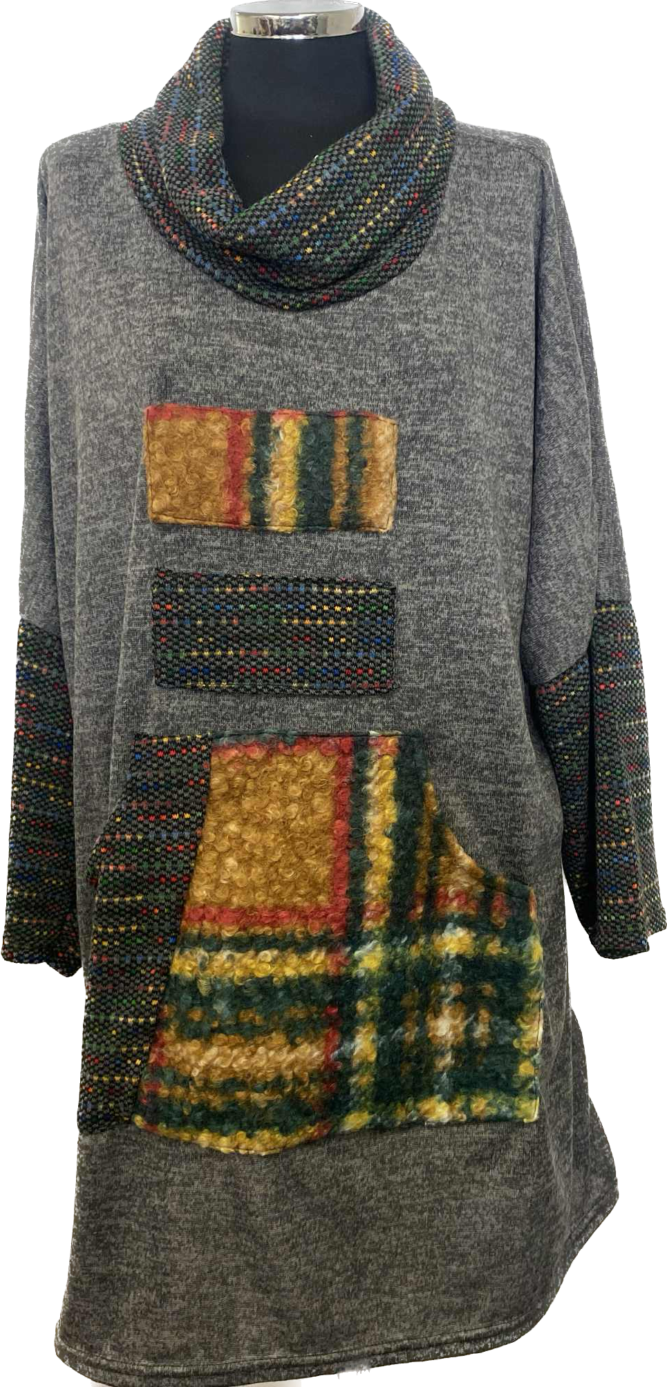 Check Detail Patch Pocket Tunic (14-22)