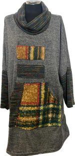 Check Detail Patch Pocket Tunic (14-22)