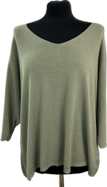 Super Fine Knit Layering V Neck Top (10-16)