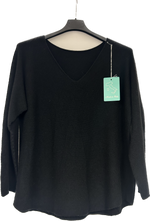 V Neck Seam Detail Plain Soft Knit Jumper (10-16)