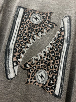 Diamante Animal Print Sneaker Style Sweatshirt (14-22)