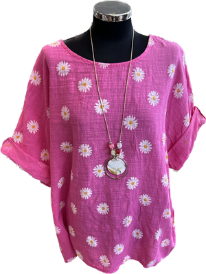 Daisy Print Cotton Top (12-18)