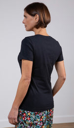 Victoria Cotton T-Shirt - Black