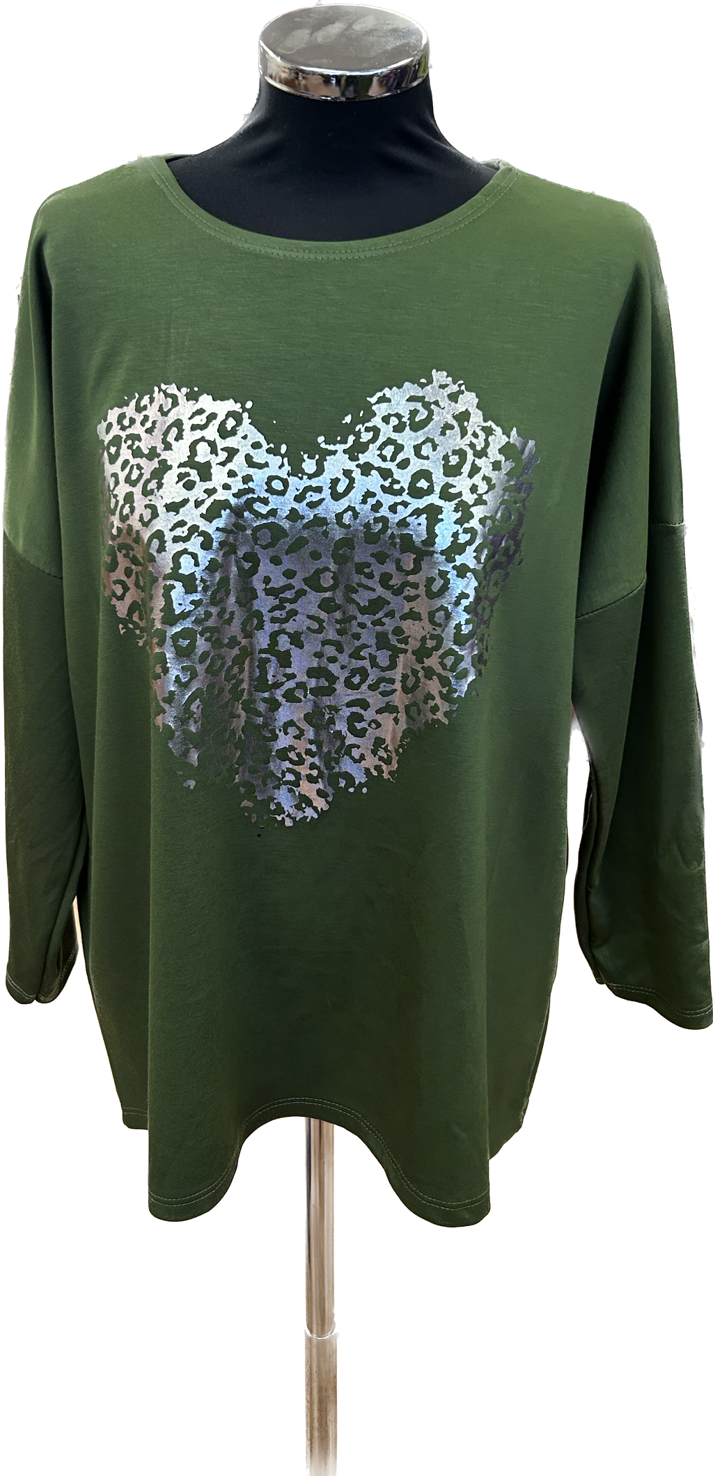 Metallic Heart Foil Sweatshirt (12-16)