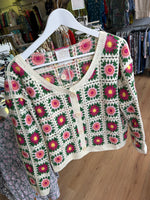 Flower Design Crochet Cardigan (10-16)