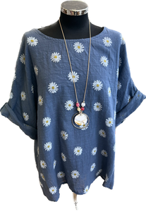 Daisy Print Cotton Top (12-18)