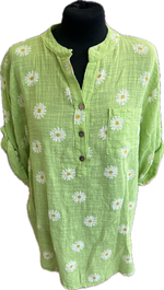 Daisy Print 100% Cotton Shirt (12-18)