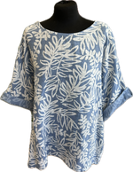 Leaf Print Pure Cotton Top (12- 18/20)