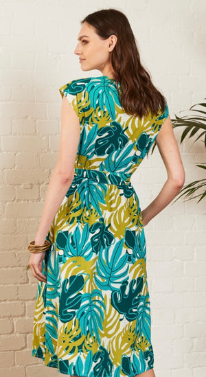 Cotton Jungle Print Dress