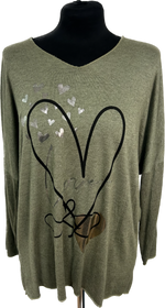 Love Heart Detail Fine Knit Jumper (12-18)