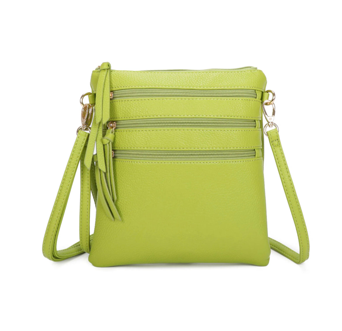 Quad Zip Handy Everyday Crossbody Bag