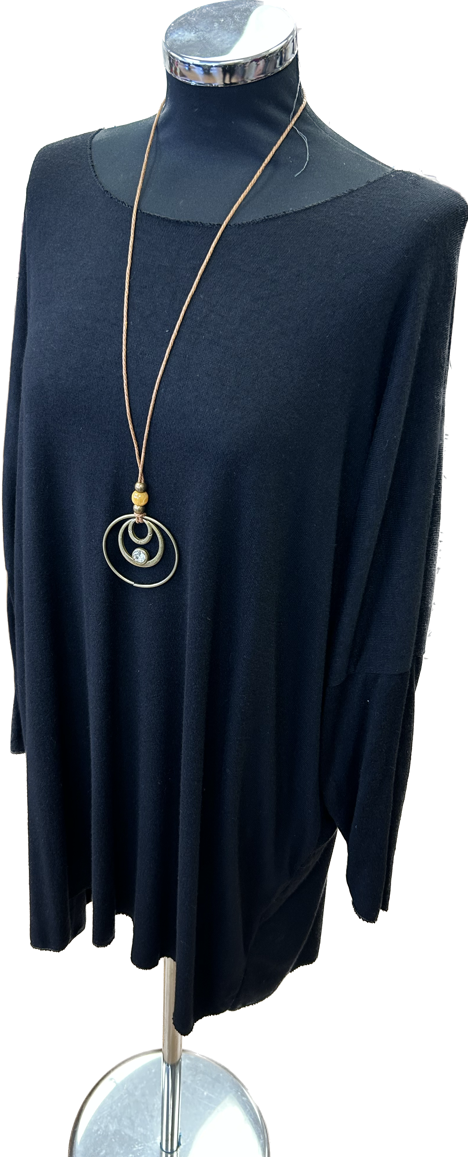 Fine knit longline deals jumper