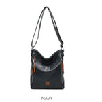 Double Zip Accent Everyday Crossbody Bag