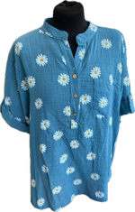 Daisy Print 100% Cotton Shirt (12-18)