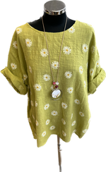 Daisy Print Cotton Top (12-18)