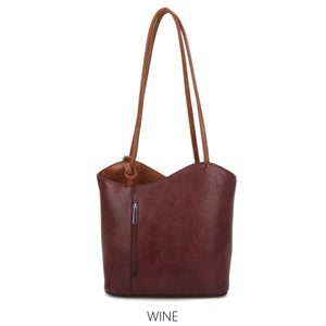 Convertible 2 in 1 Shoulder Bag & Rucksack