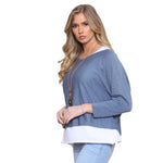 Double Layer Lightweight Knit Top Set (10-18)