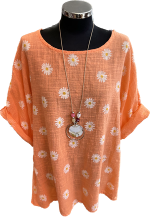 Daisy Print Cotton Top (12-18)