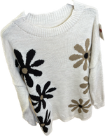 Plus Size Flower Knit Relaxed Fit Jumper (14-22)