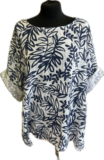 Leaf Print Pure Cotton Top (12- 18/20)