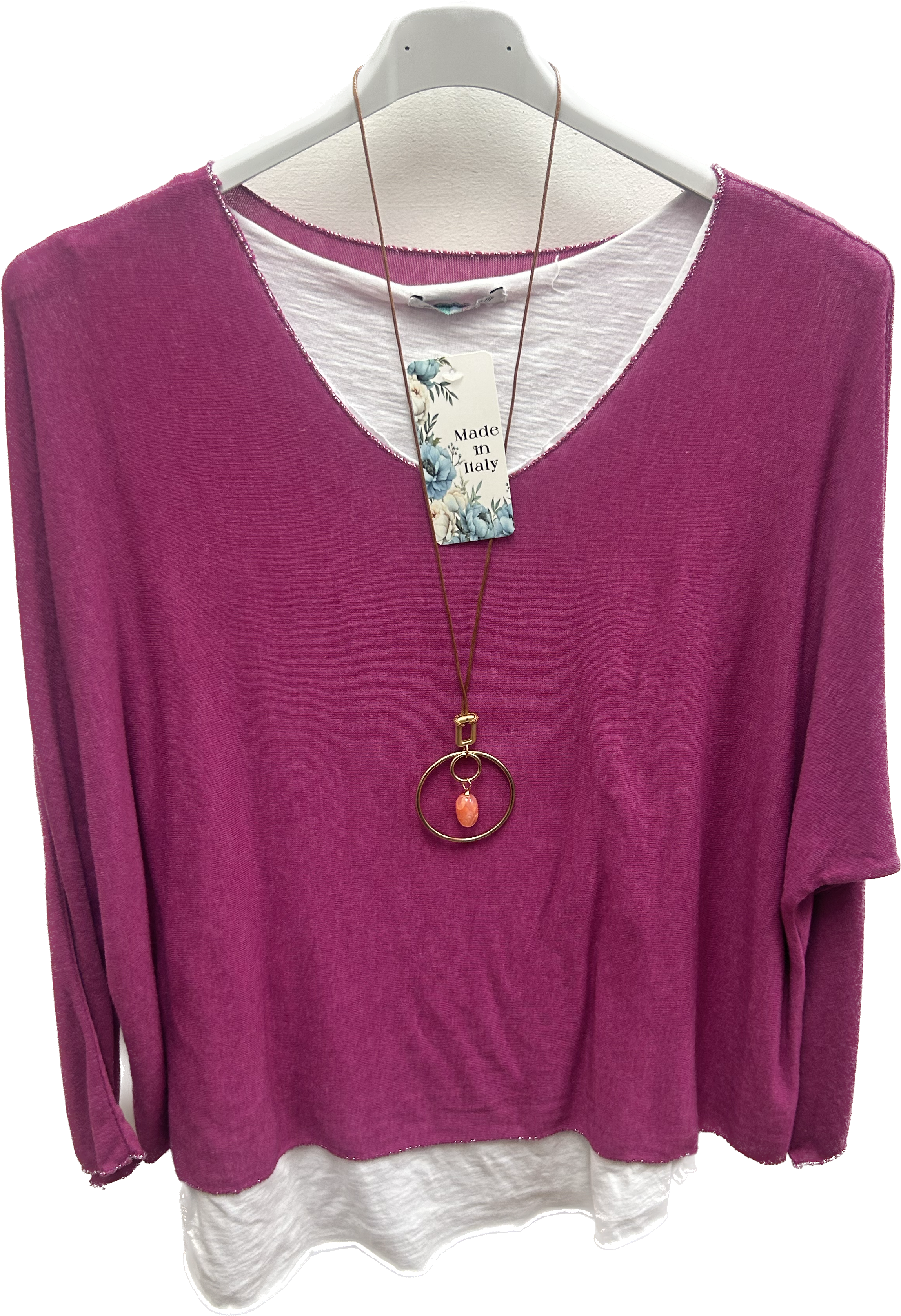 Double Layer Lightweight Knit Top Set (10-18)