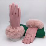 Luxurious Faux Fur Cuff Soft Gloves