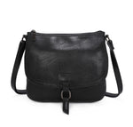 Flap Over Multi Compartment Satchel Crossbody Bag