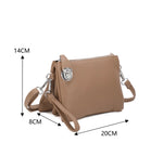Zip Clasp Clutch & Crossover Style Bag