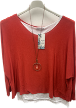 Double Layer Lightweight Knit Top Set (10-18)