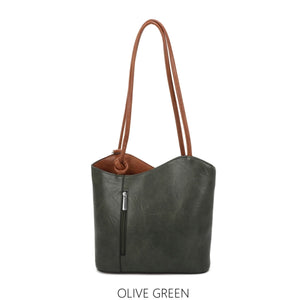 Convertible 2 in 1 Shoulder Bag & Rucksack