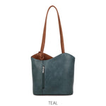 Convertible 2 in 1 Shoulder Bag & Rucksack