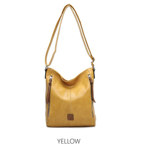 Double Zip Accent Everyday Crossbody Bag