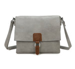 Double Compartment Classic Crossbody Satchel Bag