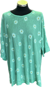 Oversized Daisy Top with Sequin Detail (14-20)