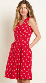 Marnie Sleeveless Dress - Red