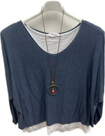 Double Layer Lightweight Knit Top Set (10-18)