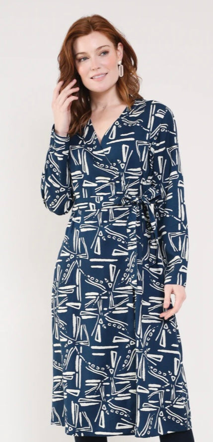 Windmill Tie Wrap Dress